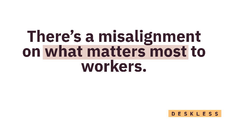 nudgeforwork's tweet photo. Often we talk about starting with the "why" when engaging and retaining the #frontlineworkforce. But The Deskless Report 2022/2023 uncovered foundational needs that must be met first. Get the full story ➡️ https://t.co/NJAVYEK7cX