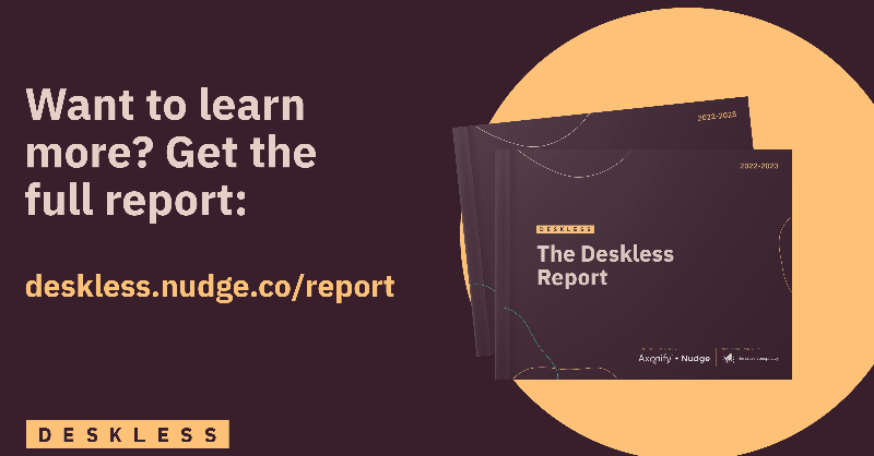 nudgeforwork's tweet photo. Often we talk about starting with the "why" when engaging and retaining the #frontlineworkforce. But The Deskless Report 2022/2023 uncovered foundational needs that must be met first. Get the full story ➡️ https://t.co/NJAVYEK7cX