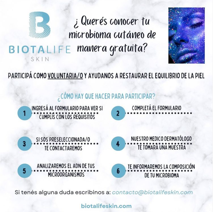 Sf500F's tweet photo. ¿Sabías que podes conocer de manera gratuita la composición de tu microbioma cutáneo🧬? 

Si cumplis con los siguientes requisitos registrarte como voluntario/a:

👉 Ser mayor de 18 años
👉 No estar embarazada ni amamantando
👉 Residir en CABA o en GBA

➡️https://t.co/rNMfr3RXBO https://t.co/L0Qa2o3Bwt