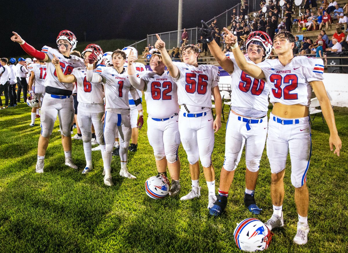 This way to Round 1 of the 4A state playoffs.  #PatriotNation <a href="/RileyTurner22/">Riley Turner</a> <a href="/neal_hodo/">Neal Hodo</a> <a href="/AmerChrFootball/">ACAPatriotsFootball</a>