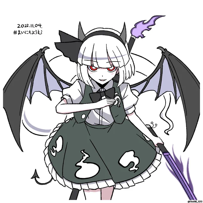 まいにちようむ#308悪魔になった妖夢ちゃん#魂魄妖夢 #東方Project 