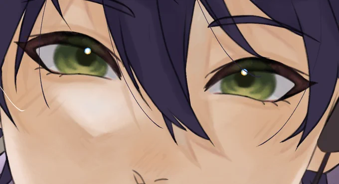 #このタグを見た人は自分の絵柄の目部分を見せる 