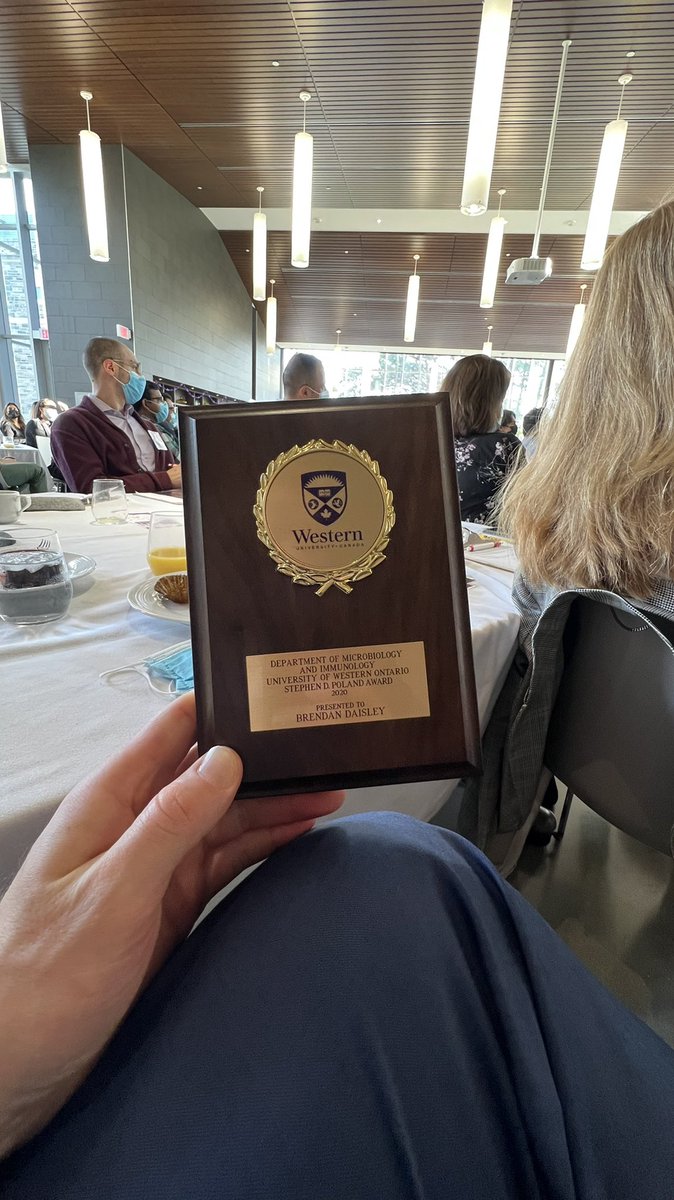 bdaisley's tweet photo. Excited to to be attending #IIRF2022 and am very honoured to receive the Poland award for my PhD work in Microbiology & Immunology at @WesternU https://t.co/uWXlkfX6dy