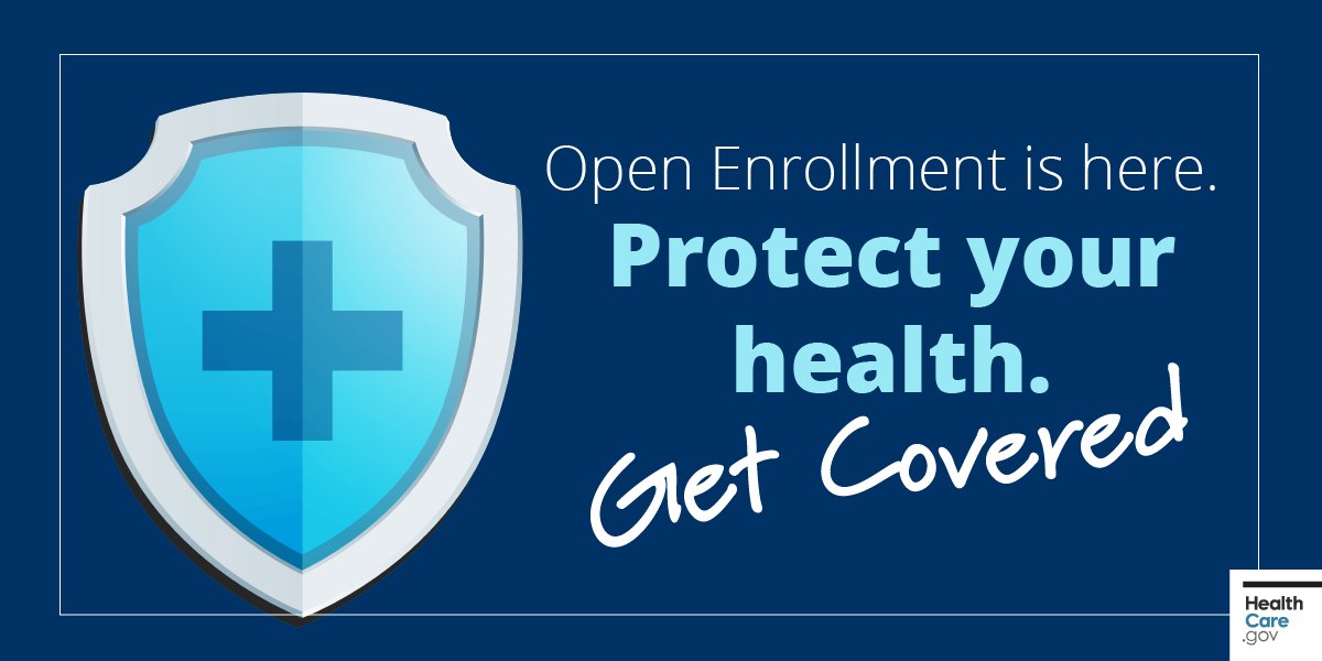 HealthCareGov's tweet image. Don't wait until you NEED health insurance to #GetCovered. All HealthCare.gov plans cover essential benefits like emergency and primary care, prescriptions, and more! You can compare your options and enroll now! healthcare.gov/get-coverage 
#MarketplaceOE