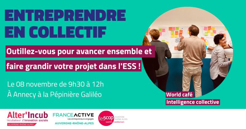 👋[Atelier] Outillez-vous pour #entreprendre en #collectif ! 💡L'occasion de :
✔se constituer un premier #réseau
✔#fédérer autour d'engagements communs
✔donner plus d'ampleur à votre #projet
✔découvrir les avantages du collectif
Inscrivez-vous👉lnkd.in/esKMvVwJ