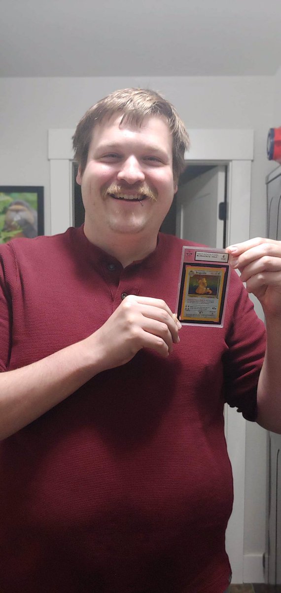 ClaymatioNation's tweet photo. I got my first #PokemonTCG card graded!! 😁 it’s one of my first pulls as a kid, so I didn’t expect to get much better than a 4. I’m still very proud of it. 🙏 #pokemon #PokemonGO https://t.co/9eTAh6lZcH