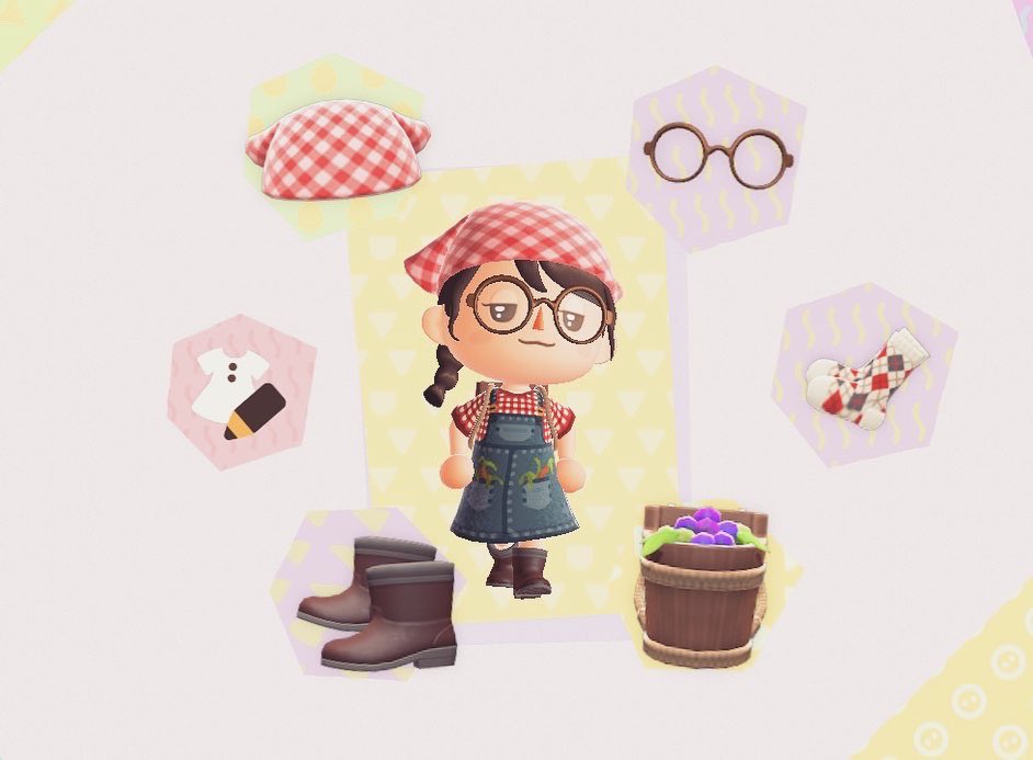 RaeFaeACNH's tweet photo. It’s harvest time! 🍅🥕🥔🌾 Enjoy my harvest ootd 💕 The dress is by Velouria from Moonbell!
#acnh #animalcrossing #acnhootd #acnhfashion #acnhclothes https://t.co/xMQgcFuKRx