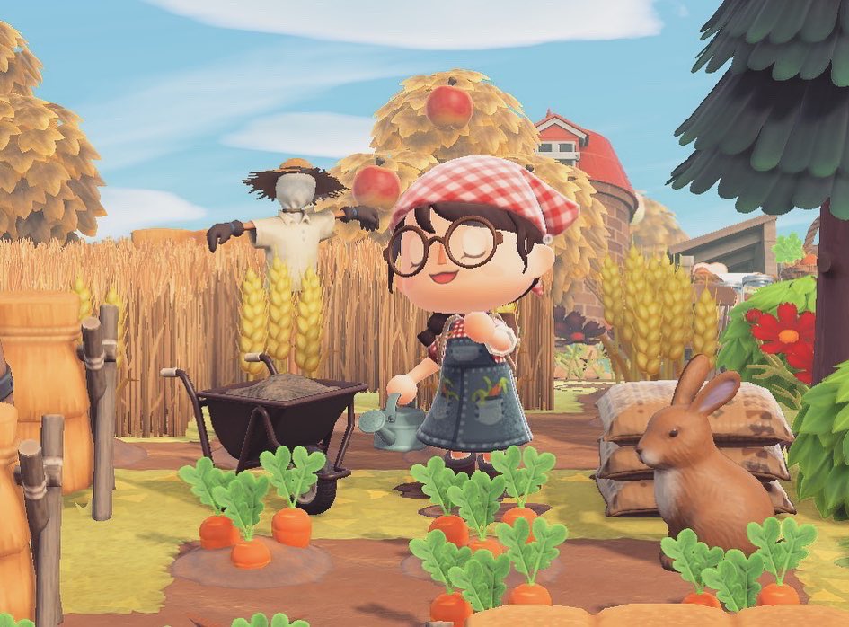 RaeFaeACNH's tweet photo. It’s harvest time! 🍅🥕🥔🌾 Enjoy my harvest ootd 💕 The dress is by Velouria from Moonbell!
#acnh #animalcrossing #acnhootd #acnhfashion #acnhclothes https://t.co/xMQgcFuKRx