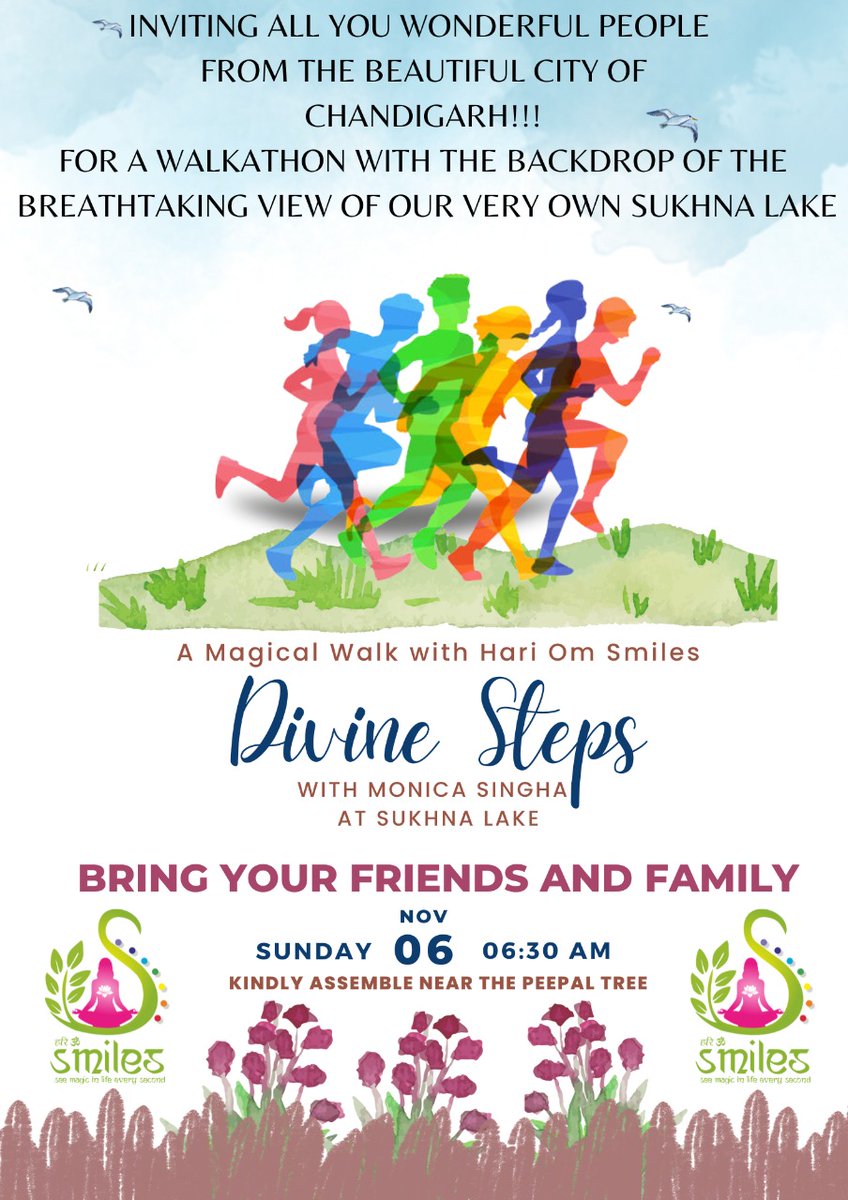RABKIMEHER's tweet photo. DIVINE WALK WITH GURU ON 6TH NOVEMBER AT 6:30 A.M. https://t.co/IEkAARXBwr