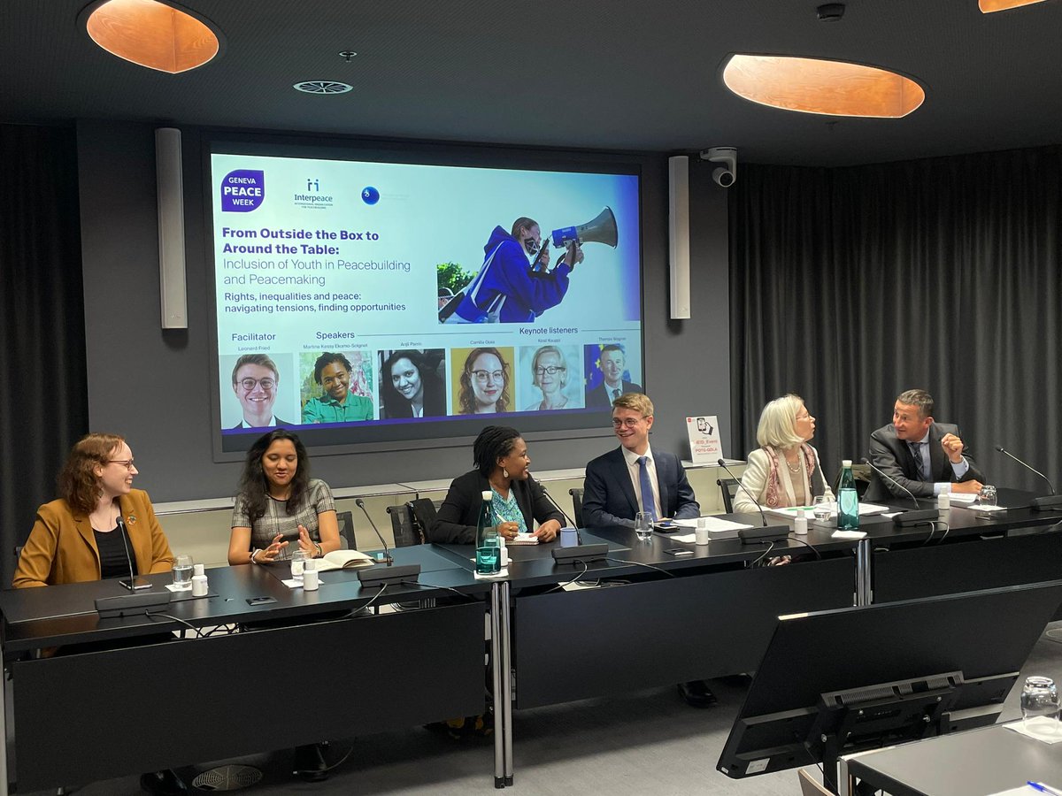 Interpeace_Org's tweet photo. @HibaQasas @Scott_M_Weber @abismiles @SimonGimsonNZ @DaccordYves @nboissez @GenevaPeaceWeek @FondHirondelle @PrinciplesPeace Special thanks to @GPPlatform @PrinciplesPeace @FondHirondelle @FinlandGeneva @EU_UNGeneva @WHO @FAOGeneva @UNmigration @ilo @UNFPA_Geneva @UNICEF for making the #GPW22 events a huge success! https://t.co/wud9rvOenO