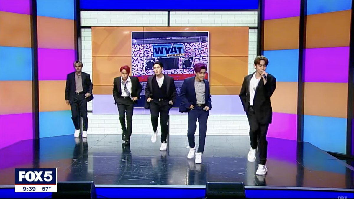 inquirerdotnet's tweet photo. PINOY PRIDE 🇵🇭

LOOK: P-pop group #SB19 makes their historic U.S. TV debut at the “Good Day New York” where they performed “WYAT (Where You At).” | 📷: Screengrab from Fox 5 New York/Youtube via @jbvdellera https://t.co/STrCwE63iI