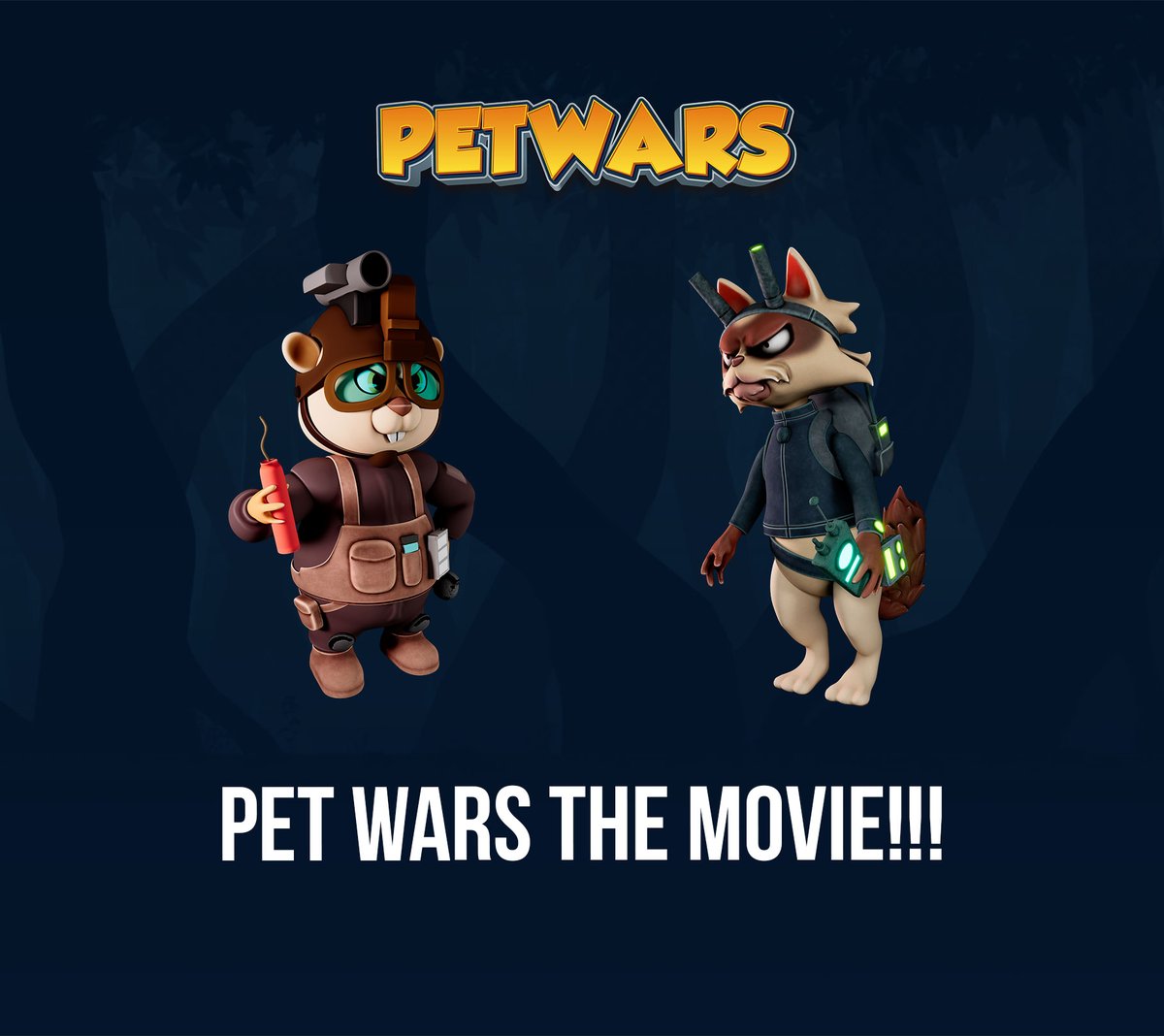 We are happy to announce that Pet Wars is now being turned into a feature-length movie!

Get ready for the most exciting launch in the crypto space.

Game + Movie = 🚀

#petwars #pwars #movie