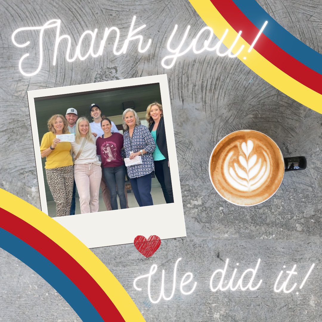 CJWils11's tweet photo. We exceeded our Dutch Bros Day goal!  We are incredibly grateful to @DutchBros for their support.  They truly know what it means to “pour” into their community.   To all the Bro-istas, the Dutch Bros Foundation and customers, your gifts matter.  Thank you!  #NTX #bettertogether https://t.co/XWxWE02Zk6