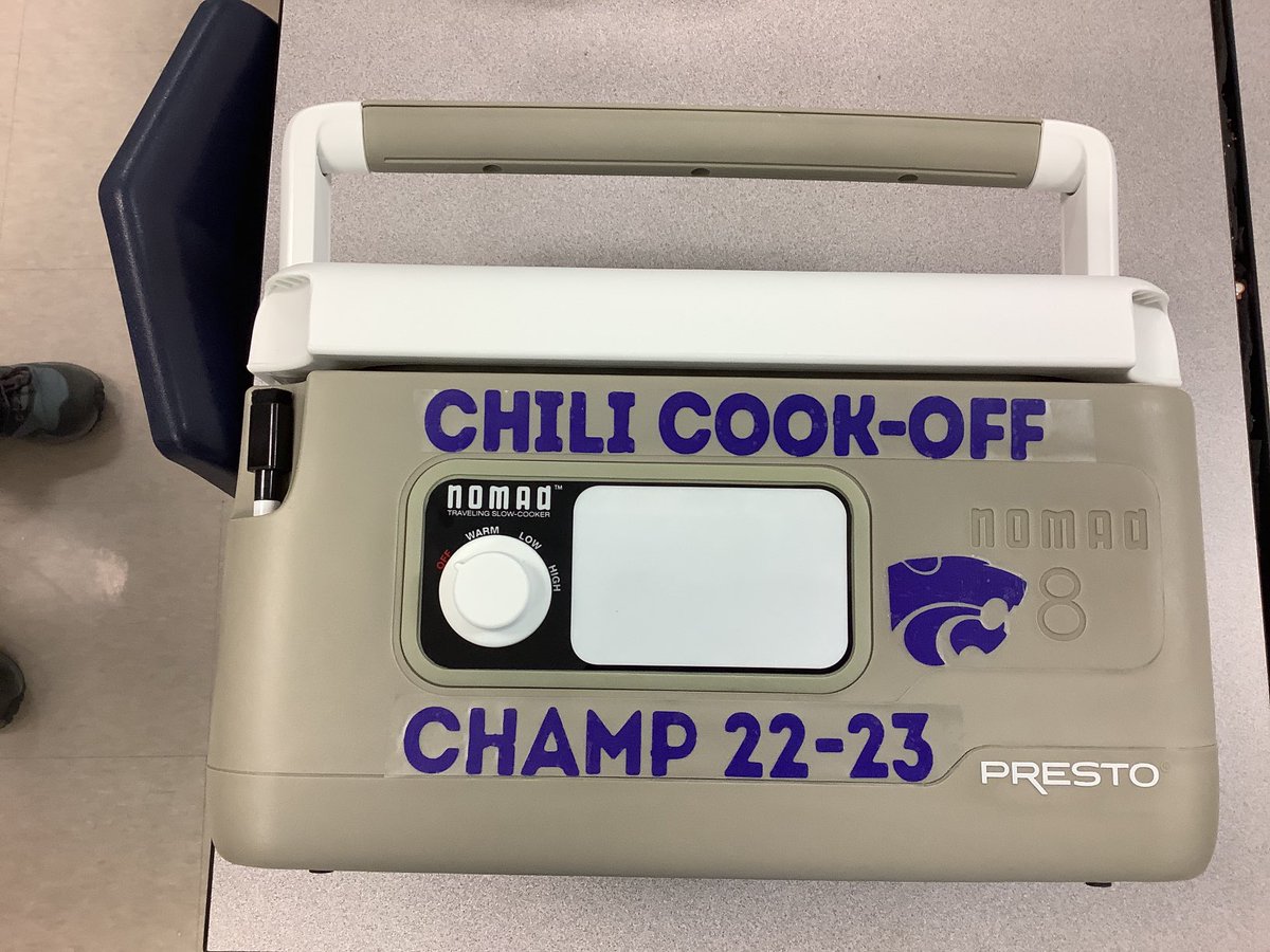 Just finished our chili cook crock pots!