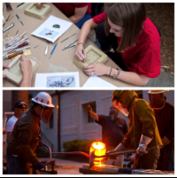 carlosmuseum's tweet photo. Get fired up, TODAY is the Bronze Pour! The public Bronze Pour, with dinner from Community BBQ, is at 6 p.m. and the Bronze Pour for Emory students is from 1-4 p.m.
For details or to register, visit https://t.co/Wo0IojKoDL.
#studentstudio #BronzePour #Infernoartfoundry #Bronze https://t.co/D04Td6LkXG
