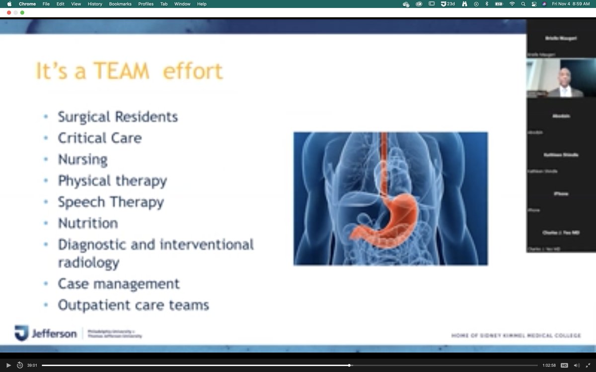 ICYMI: Yesterday's Ernest (Gary) L. Rosato Lecture is available online @NateEvansMD #EsophagealCancer ▶️ jdc.jefferson.edu/surgerygr/238/