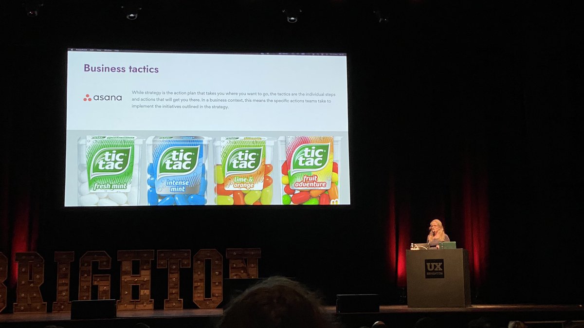Oooh! TicTacs tactics?! Onomatopoeic name for the sound the lid makes when you open/close it! Thanks, Alison Rawlings! #uxbri