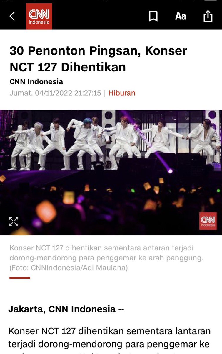 Riweh_Banget's tweet photo. 🚨: 30 Orang Pingsan , Konser NCT Dihentikan oleh Pihak Kepolisian😫 

Konser Dibubarin Karena Situasi disana Dorong Dorongan, Inget gaiss banyak kejadian bulan kemarin yang mengakibatkan banyak korban jadi pihak kepolisian mencegah agar tetal aman🥺

Hah Demi Apa #TheLinkinJKT https://t.co/y50HmLwlfO