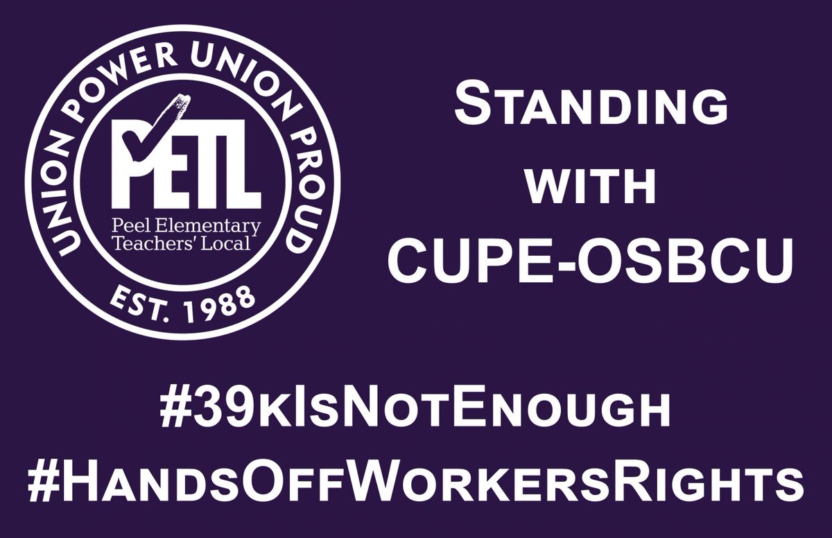 #39kIsNotEnough <a href="/ETFOPeel/">ETFO Peel</a> <a href="/fordnation/">Doug Ford</a> <a href="/Sflecce/">Stephen Lecce</a> <a href="/osbcucscso/">OSBCU-CSCSO</a>