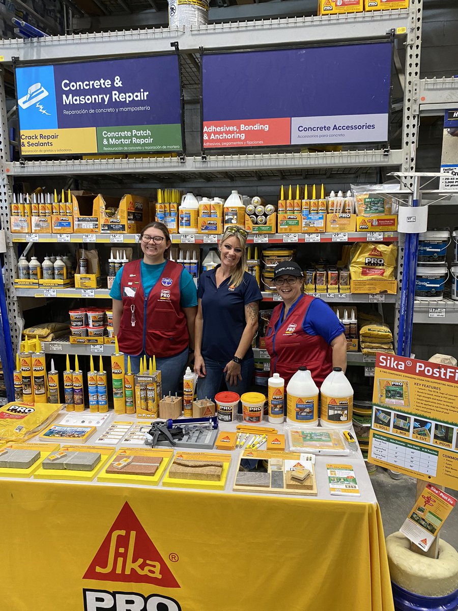 ShannonG386's tweet photo. Today I am set up at #Lowes 2577 in Mount Dora Florida, stop by to see some live #Sika product demonstrations and grab some breakfast. #TGIF #Provember #SikaProSelect #FixItOnce https://t.co/VARuZ7wFXB