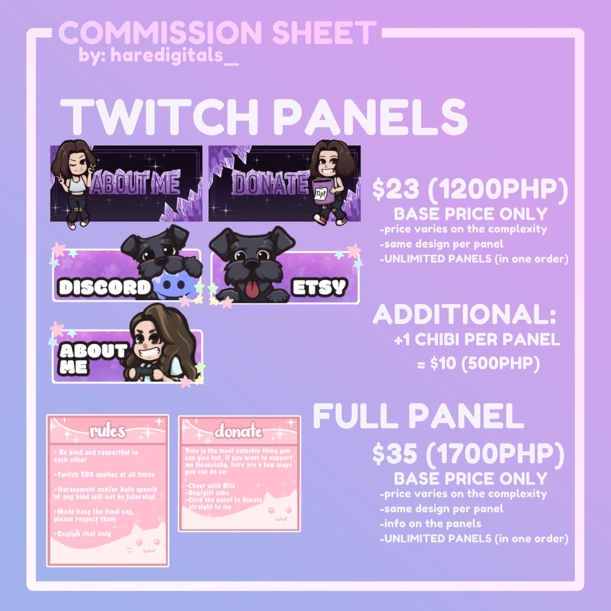 haredigitals's tweet photo. ✨STREAM ASSETS COMMISSIONS✨
(updated rates and samples)

Commission Queue + Samples ⬇
https://t.co/AfyiO0Js8Y
#ArtistOnTwitter #artph #commissionsopen https://t.co/FAwZys5iqE