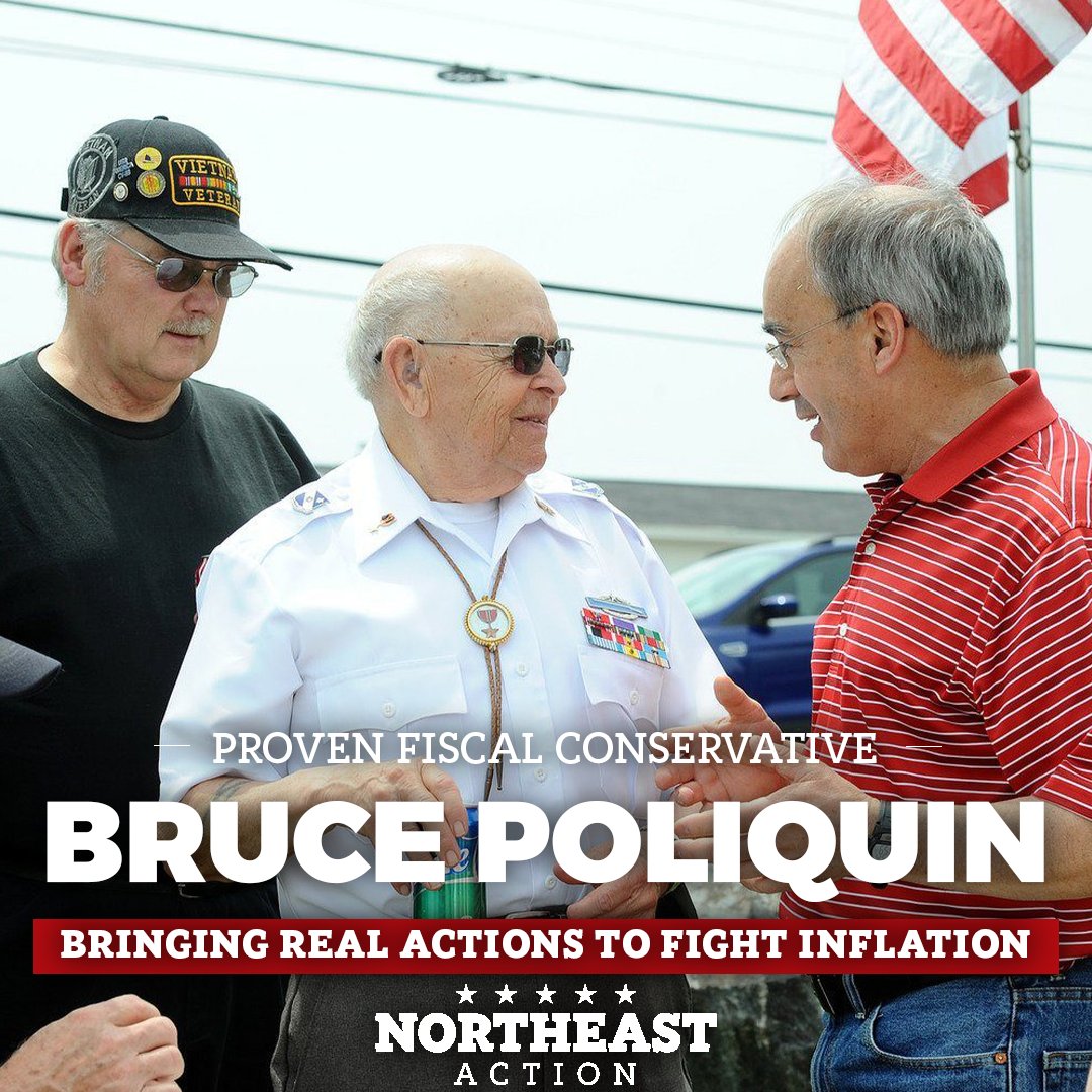 NortheastAction's tweet photo. Mainer's are being crippled by the inaction out of Washington on the inflation crisis. @BrucePoliquin will arrive in Washington equipped with real solutions and an undying fight to get this fixed for the people of Maine. He will help bring relief and turn our economy around! https://t.co/zukvw3982Q