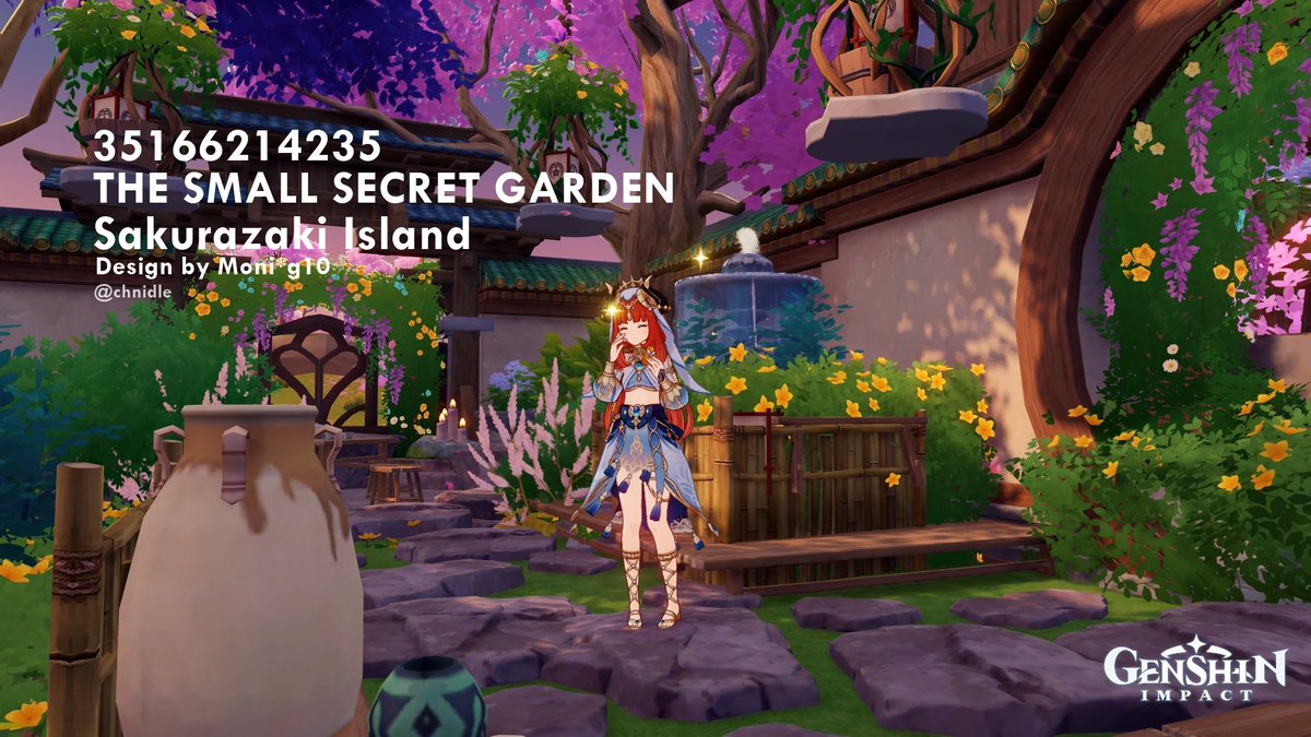 chnidle's tweet photo. Thread of my serenitea pot replica ID for ASIA server! 
Most designs are inspired from others💓 feel free to replicate it✨

Will be updating my other teapot design sooner or later! https://t.co/8p1CUvanUz