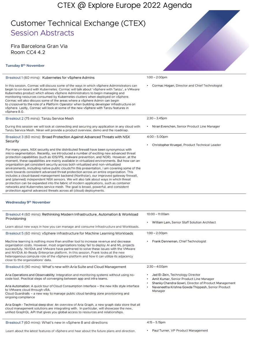Frank Denneman (@frankdenneman) on Twitter photo All the sessions full?<a href="/VMwareExplore/">VMware Explore</a>? Want to catch a session from <a href="/lamw/">William Lam</a> <a href="/CormacJHogan/">Cormac Hogan</a> <a href="/virtualjad/">Jad El-Zein</a> <a href="/vm_paulturner/">Paul Turner</a> or me? Sign up for CTEX at VMware Explore frankdenneman.nl/2022/11/04/ml-… #ctex <a href="/mattevans_uk/">Matt Evans</a> All the sessions full?<a href="/VMwareExplore/">VMware Explore</a>? Want to catch a session from <a href="/lamw/">William Lam</a> <a href="/CormacJHogan/">Cormac Hogan</a> <a href="/virtualjad/">Jad El-Zein</a> <a href="/vm_paulturner/">Paul Turner</a> or me? Sign up for CTEX at VMware Explore frankdenneman.nl/2022/11/04/ml-… #ctex <a href="/mattevans_uk/">Matt Evans</a>