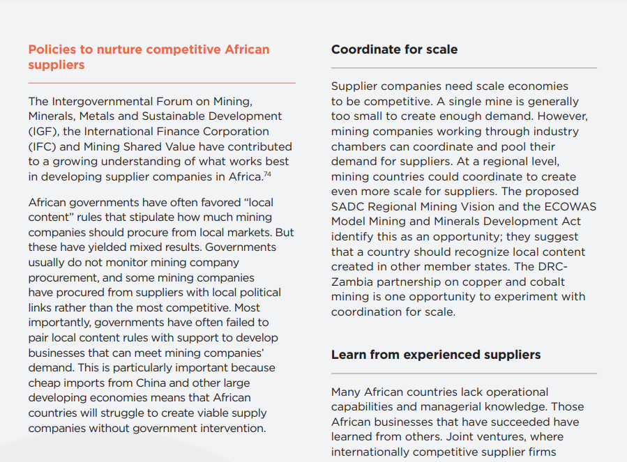 ewb_msv's tweet photo. Ahead of #COP27, @NRGInstitute's new report argues how Africa can harness #minining in the #energytransition for economic development, including through increased #localprocurement, and provides practical recommendations https://t.co/FWGBjQheHx #localcontent #MiningTripleWin https://t.co/r6zIbSfR0O