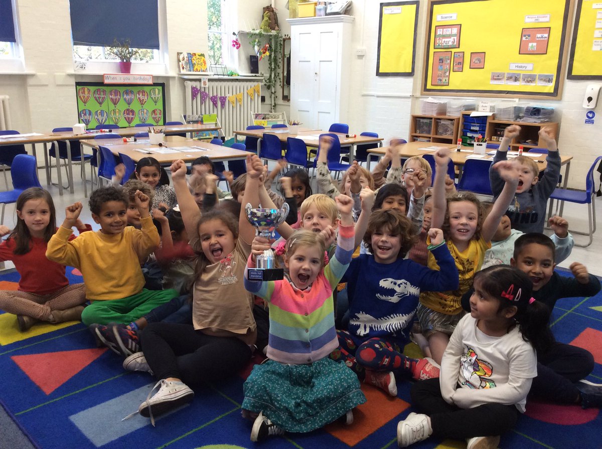 We won the attendance cup! Hooray!! 🏆🥳