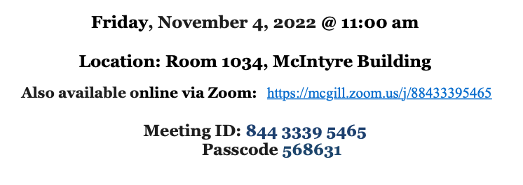 McGillPhysioloG's tweet photo. We welcome Dr. @katie_cockburn @McGillBiochem to our #FridaySeminarSeries today to talk about local control of stem cell fates using intravital imaging 🔬 Hybrid session, details below! https://t.co/hfdq96SRUw