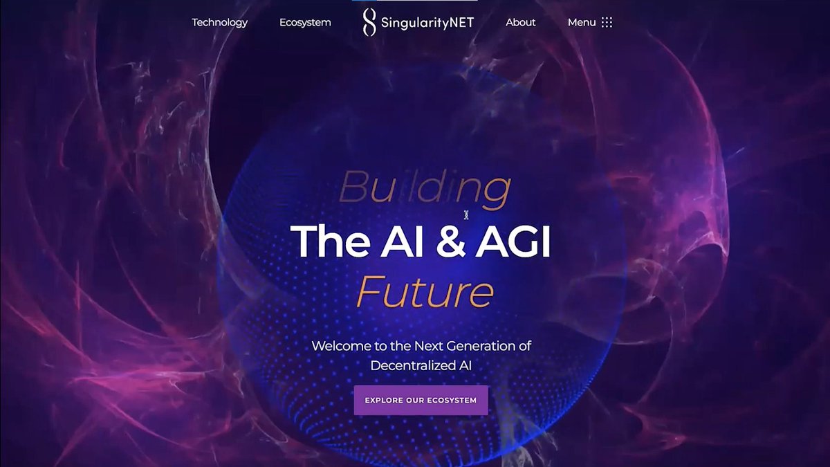 First glance at the new #SingularityNET website.
