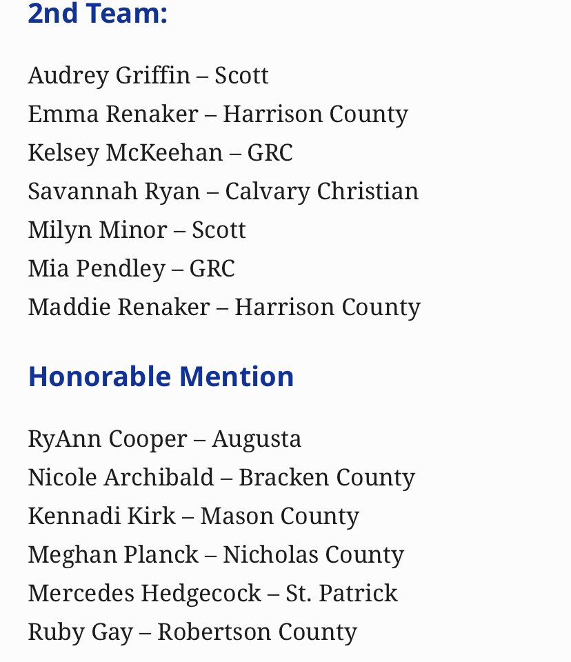 The 10th Region volleyball coaches association have made their selections for Player of the Year, Coach of the Year and All-Region teams:

h/t: <a href="/tenthregion/">10th Region</a>