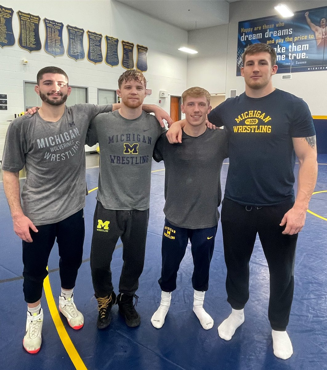 umichwrestling's tweet photo. 4️⃣ Wolverine captains for the 2022-23 season. Leaders on the mat, in the classroom and in the community. #GoBlue

RELEASE: https://t.co/dzgoVhmhoR https://t.co/uS7R8KxHcI