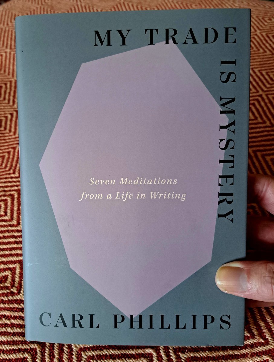 PhilipFClark1's tweet photo. "To write poems felt like finding the native language of my interior self, and discovering that I'd always known this language--I had only to speak it: so this is my name; and this here, who I am." Every poet must read this remarkable new work from one of our great poets. https://t.co/LUhtaZlbOi