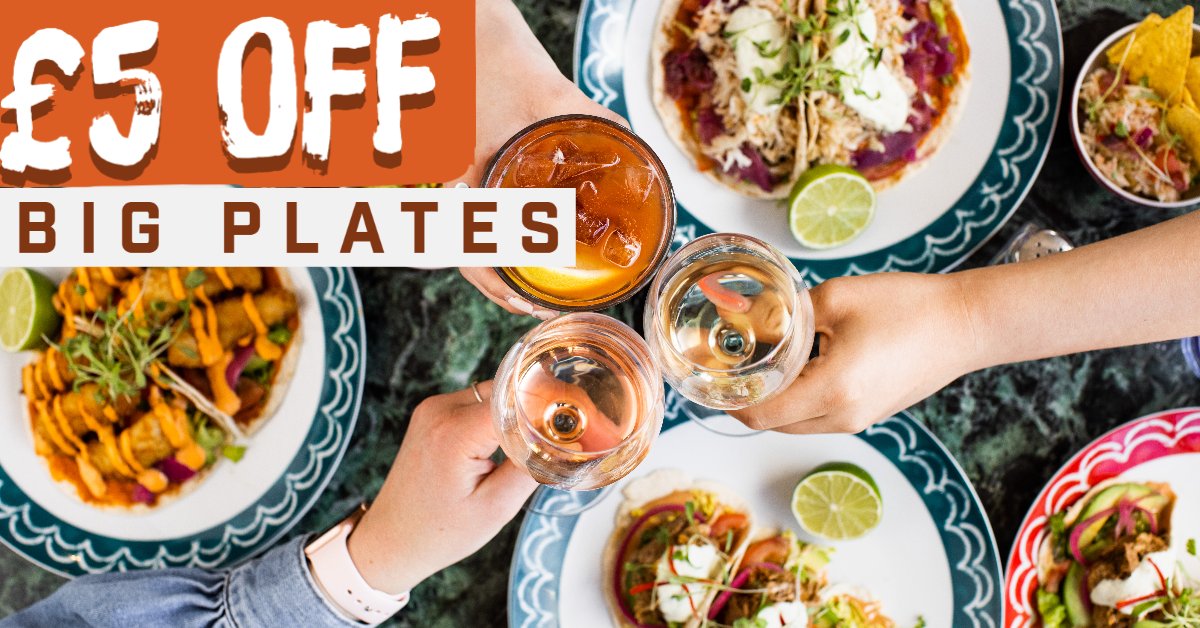 We've extended our £5 off deal until the end of November! Get £5 off every big plate on your bill (and £2.50 off for kids) 🎇 bit.ly/crabautumn