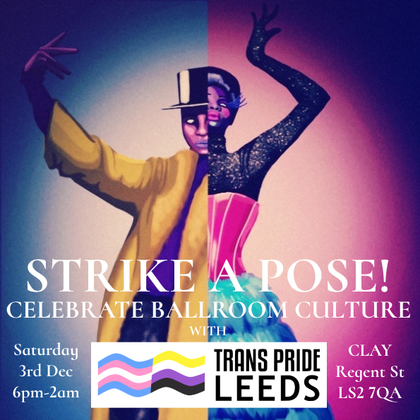 🎉 We are so excited to be hosting Trans Pride Leeds on Saturday 3rd December! 🎉 We're celebrating ballroom culture in an evening of fabulous fashion, dizzying dance moves and crazy karaoke! 6pm 'till late. More info coming soon... #transprideleeds