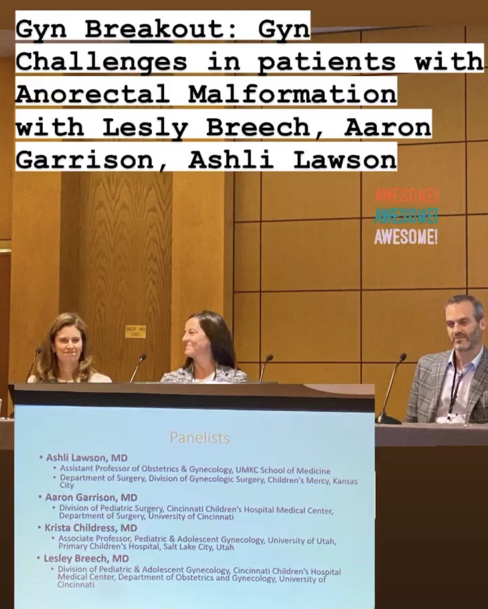 RebeccaRenteaMD's tweet photo. Gyn Breakout: Gyn Challenges in patients with Anorectal Malformation with Lesly Breech,Krista Childress, @Aaronpgarrison @ashlilawson @CMPedSurg day3 #pcplcconference #pedscolorectal @PCPLC1 https://t.co/JH7wWxZgJV