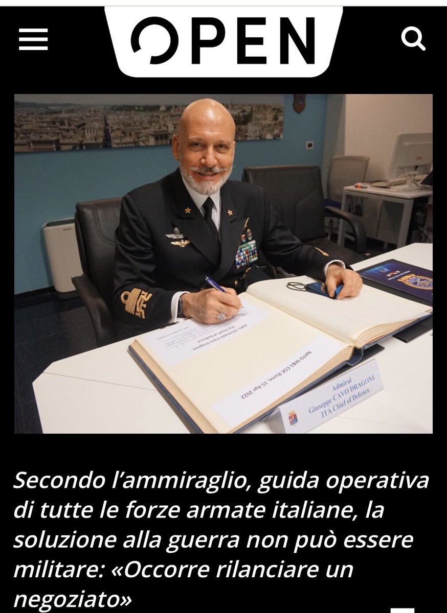 antoniopaxtibi's tweet photo. 😳 Come ci è finito un pericoloso sovversivo para-putiniano a capo delle forze armate italiane????? https://t.co/tM9hlgoyeL