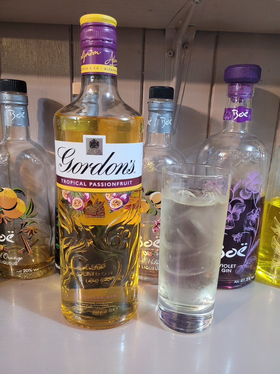 Another new gin to add to the collection - Gordon's Tropical Passionfruit