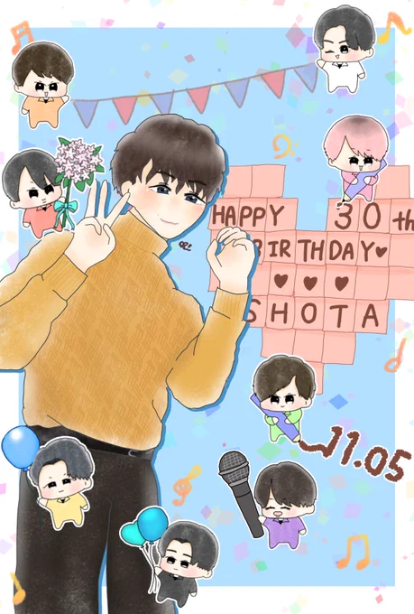 ______________________________
   2022.11.5 30th Watanabe Shota
             Happy Birthday!!🎉🎂

しょっぴーの力強くて優しい最強の歌声が大好きです!素敵な1年になりますように
         ⛄️💙
 #渡辺翔太
 #渡辺翔太誕生祭
 #渡辺翔太誕生祭2022
______________________________ 