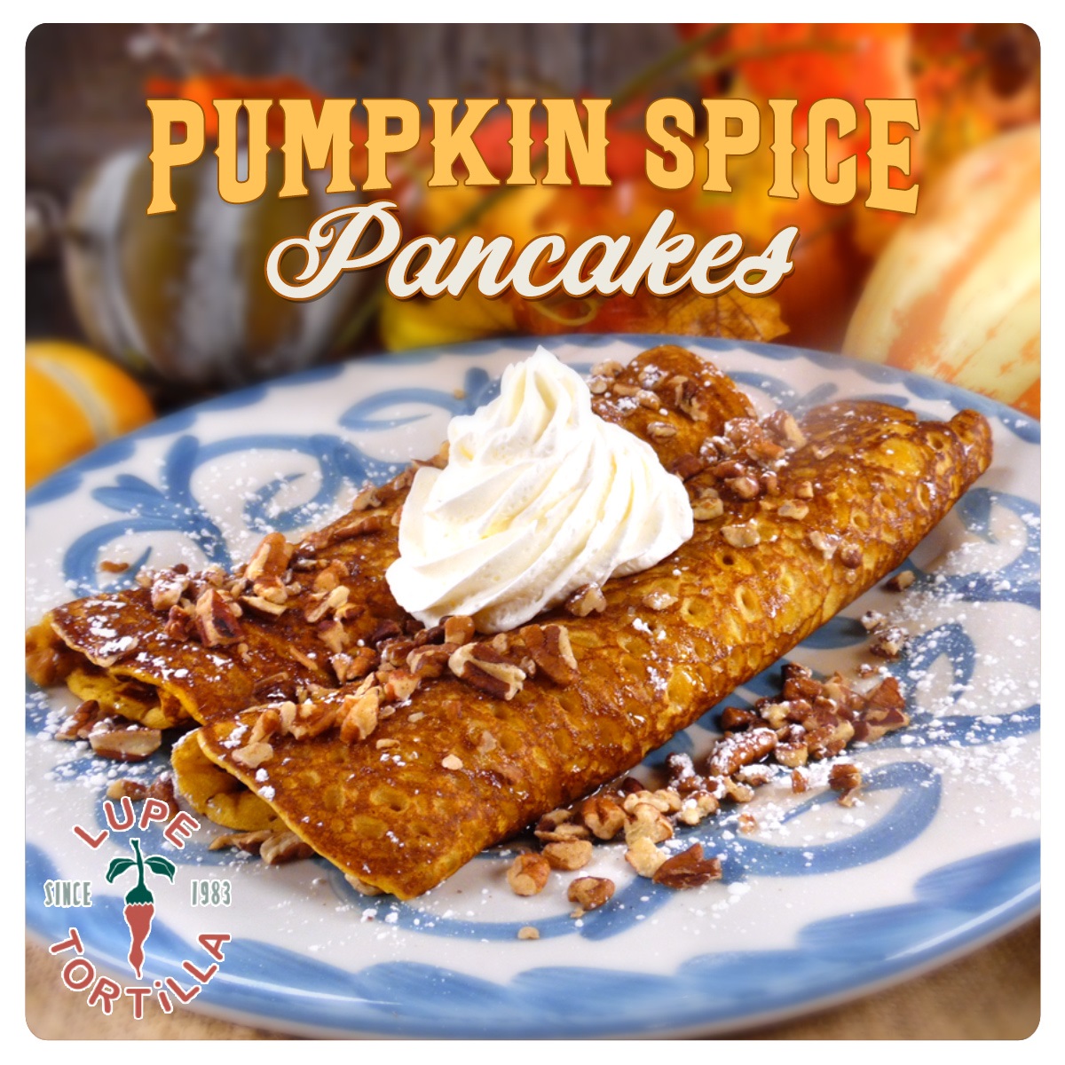Pumpkin Spice Season is back!  For a limited time only try our made from scratch Pumpkin Spiced Pancakes.  Bring your friends and family to join us for brunch! Sat and Sun 9am - 2pm  #pancake #pumpkinspice #texmex #brunch #lupetortilla tex-mex.com/locations