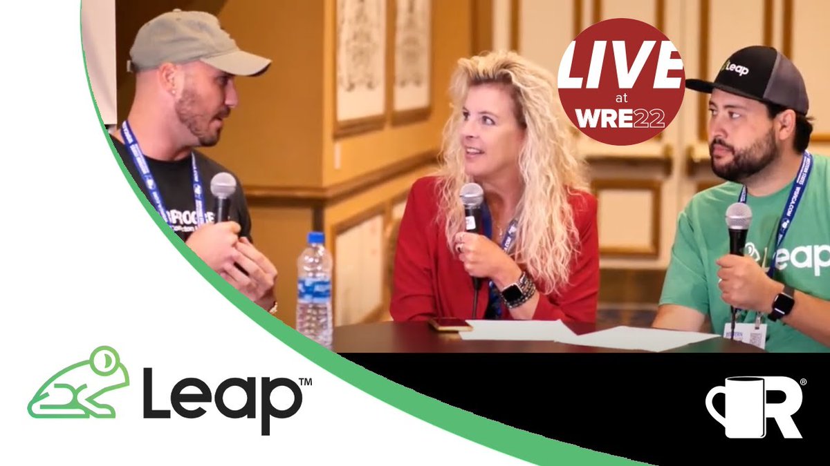 HJEllsworth's tweet photo. Karen welcomes the team from #LeapToDigital to the RCS sound stage at the 2022 #WRE. Hear about the company's acquisition of #JobProgress and what that means for users.
https://t.co/y3orYkY9Bc
#RoofersCoffeeShop #RoofingProfessionals #RoofingContractors @leaptodigital https://t.co/I2s94umtLm