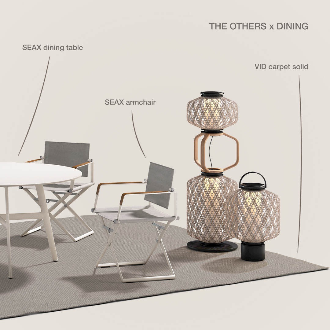 DEDON's tweet image. From open-air to indoor settings, you’ve seen how THE OTHERS can brighten your lounging or dining moments. Playful, distinct and bright, these handwoven lamps are the perfect guests who know how to set the mood.