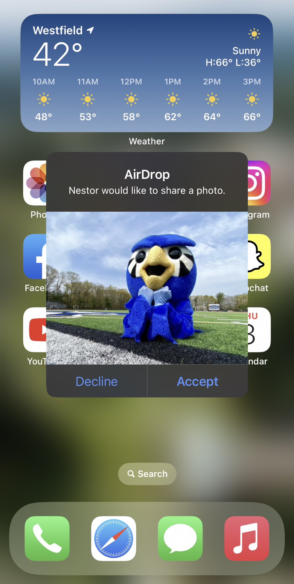 Westfield State University on Twitter: "You accepting this AirDrop
