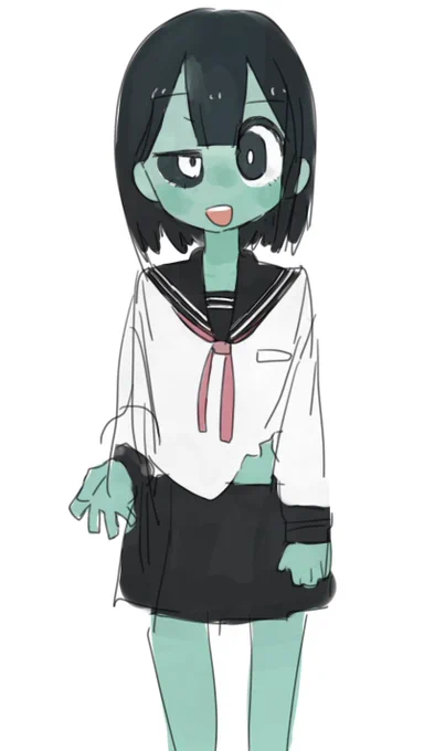 落書きオリジナルのゾンビちゃん 