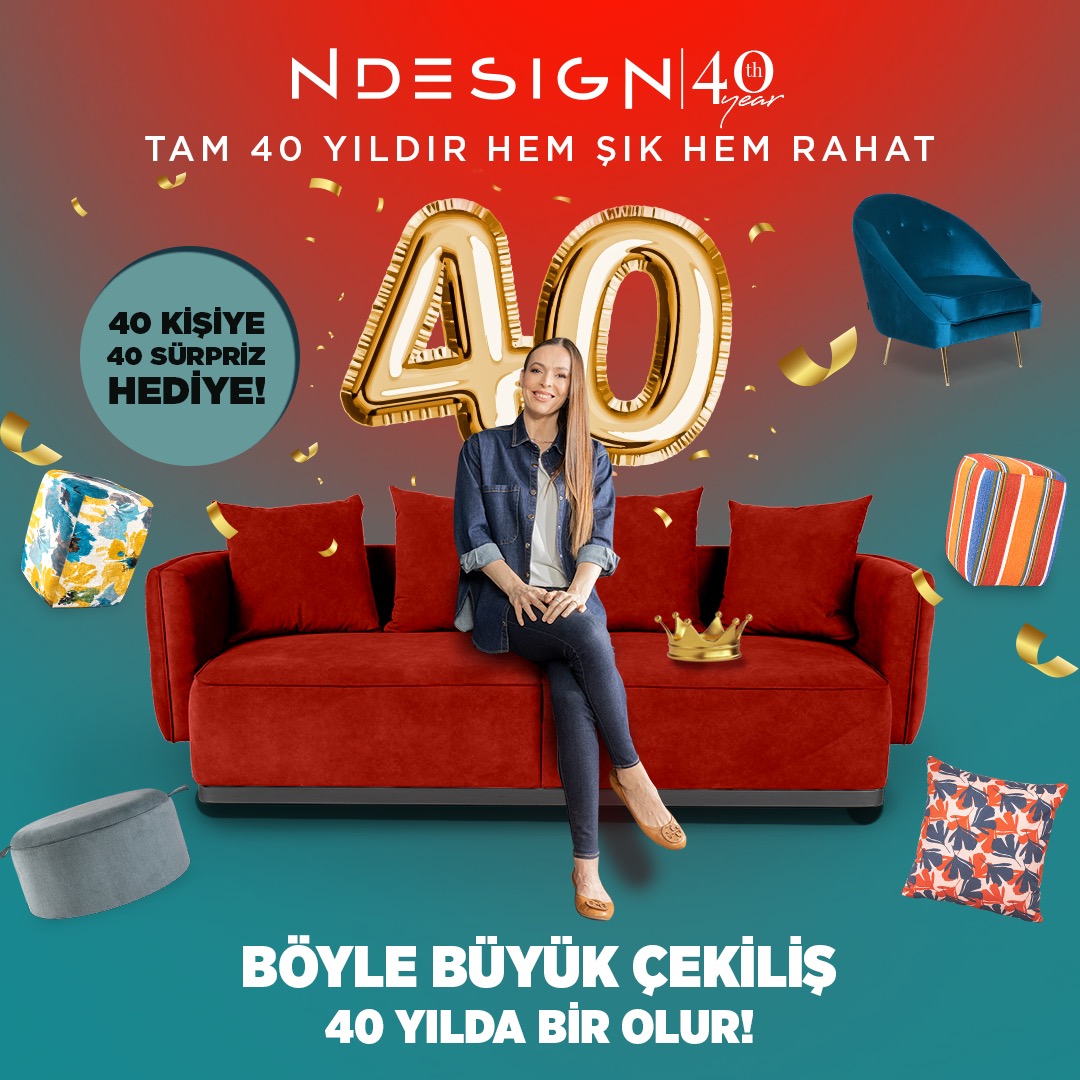 Hangi arkadaşınla birlikte Ndesign’dan sürpriz hediyeler kazanma şansı yakalamak istersin? Cevaplar 40 takipçimize 40 adet sürpriz üründen birini kazandıracak. 🎁 👉 “O arkadaşını” yoruma etiketle. 👉 @ndesignmobilya hesabını takip et. 👉 Bu gönderiyi beğen ve kaydet. #çekiliş