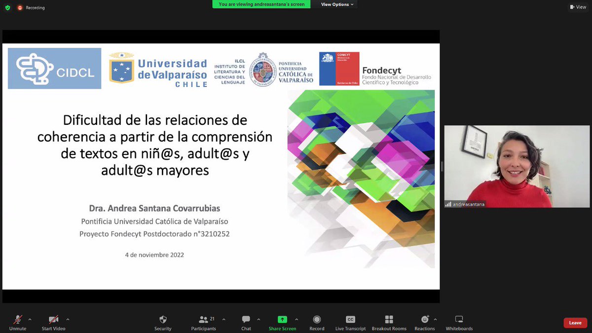 CIDCLUV's tweet photo. Tercer Bloque con el Dr Alonso Ortega y la Dra Andrea Santana revisando las dificultades de las relaciones de coherencia a partir de la comprensión de textos en nin@s, adult@s y adult@s mayores 📍8615999431 https://t.co/KS635NPWu2