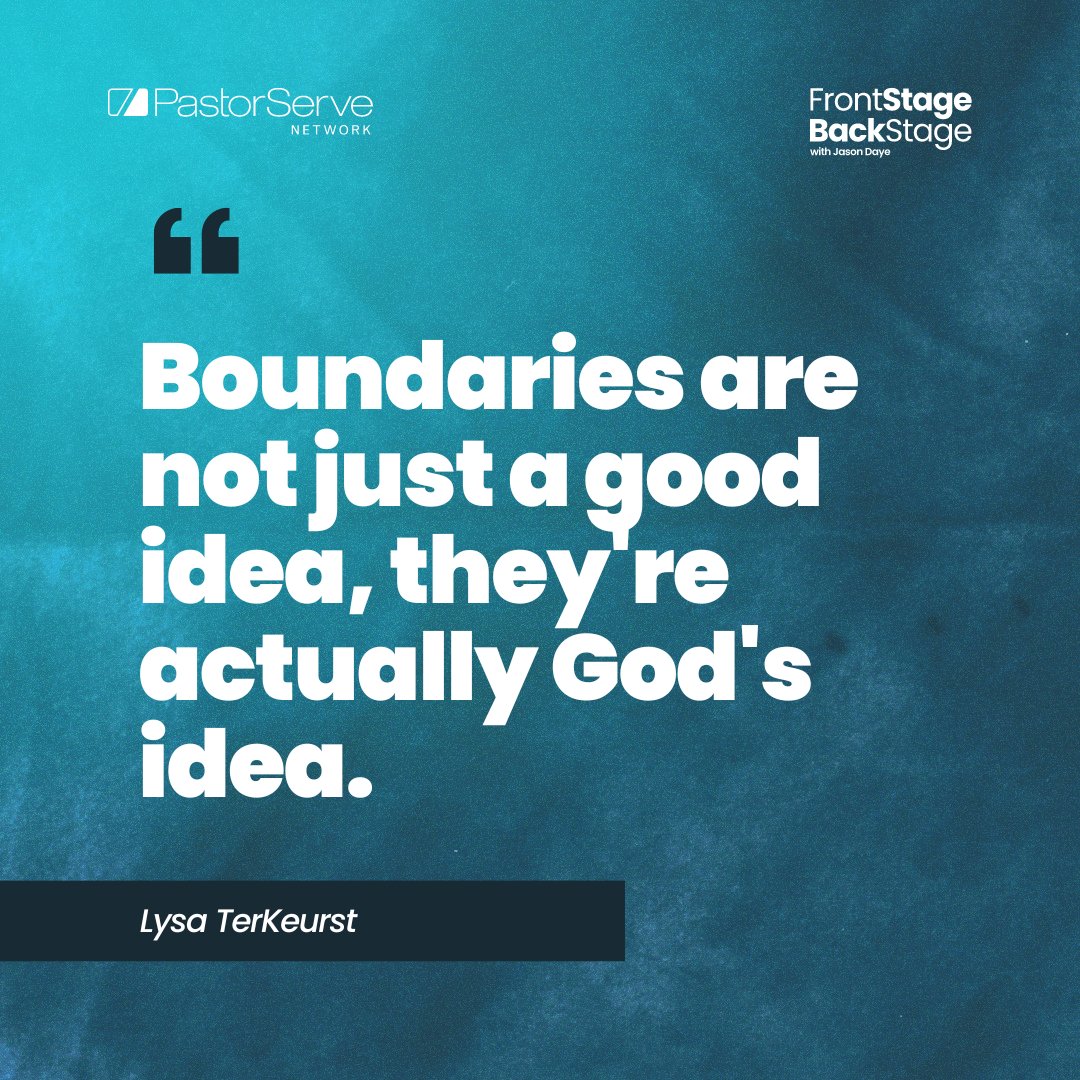 "Boundaries are not just a good idea, they're actually God's idea" - <a href="/LysaTerKeurst/">Lysa TerKeurst</a>

On this episode of FrontStage BackStage, Lysa joins Jason to discuss the value &amp; blessing of setting healthy boundaries in life

Watch > buff.ly/3SU91cy
Listen >  buff.ly/3UeXh5h