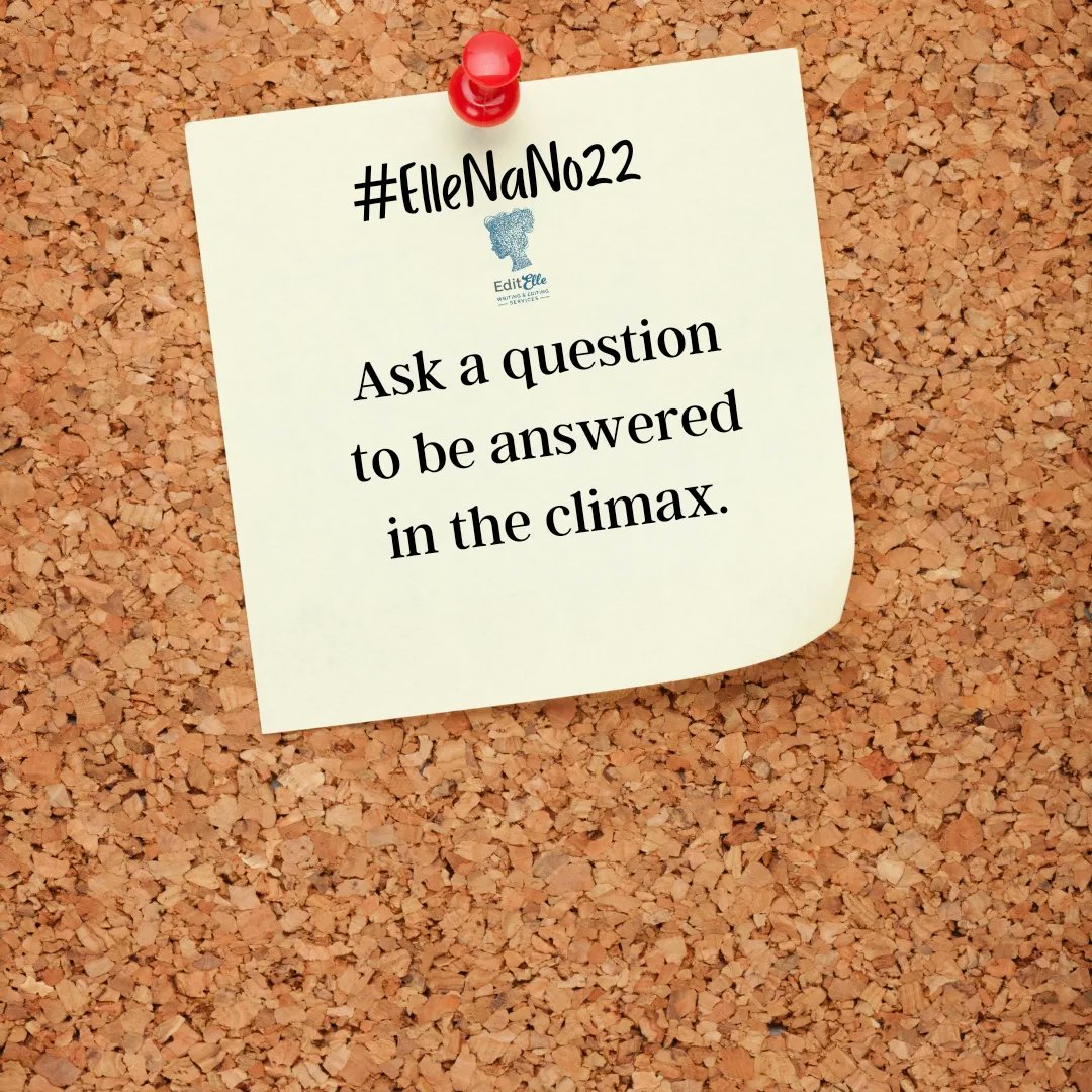EditElleEditing's tweet photo. The inciting incident asks a question that gets answered in the climax. If you're on IG, join me for daily prompts all throughout #NaNoWriMo22 to enter to win a professional edit on your synopsis and query letter. #giveaway #WritingPrompts https://t.co/pGoZ5WSo0g